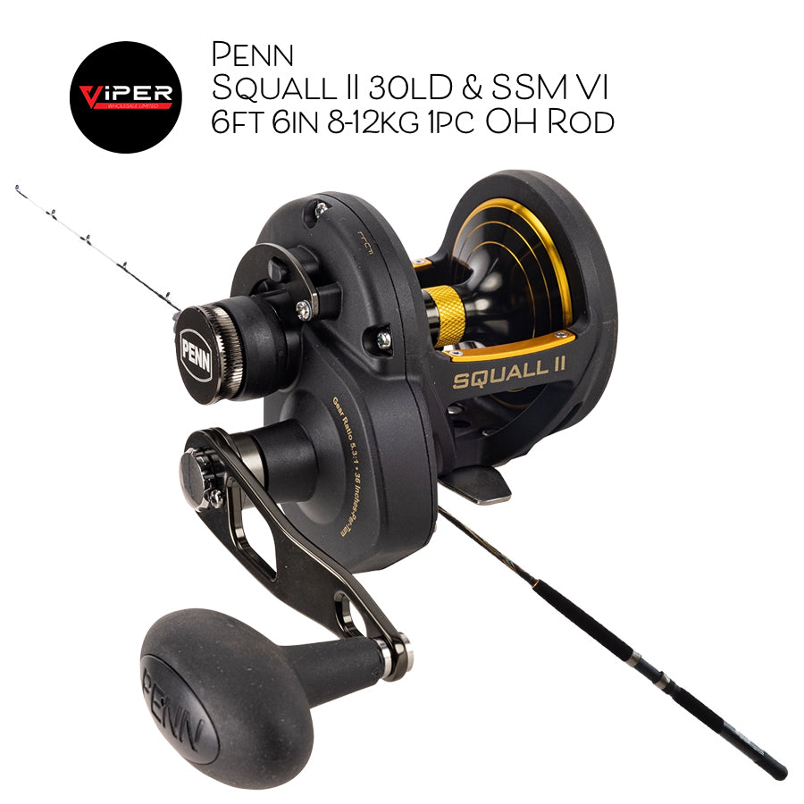 Penn - Squall II 30lD & SSM VI 6ft 6in 8-12kg 1pc OH Rod