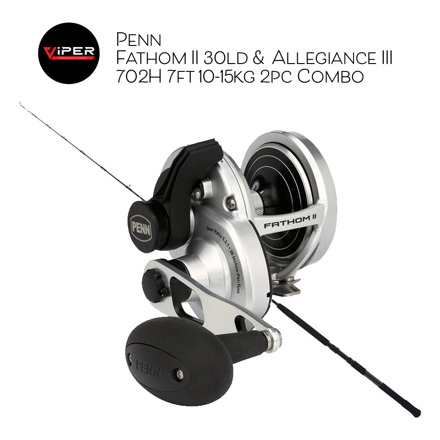 Penn - Fathom II 30 & Allegiance III 702H 7ft 10-15kg 2pc Combo