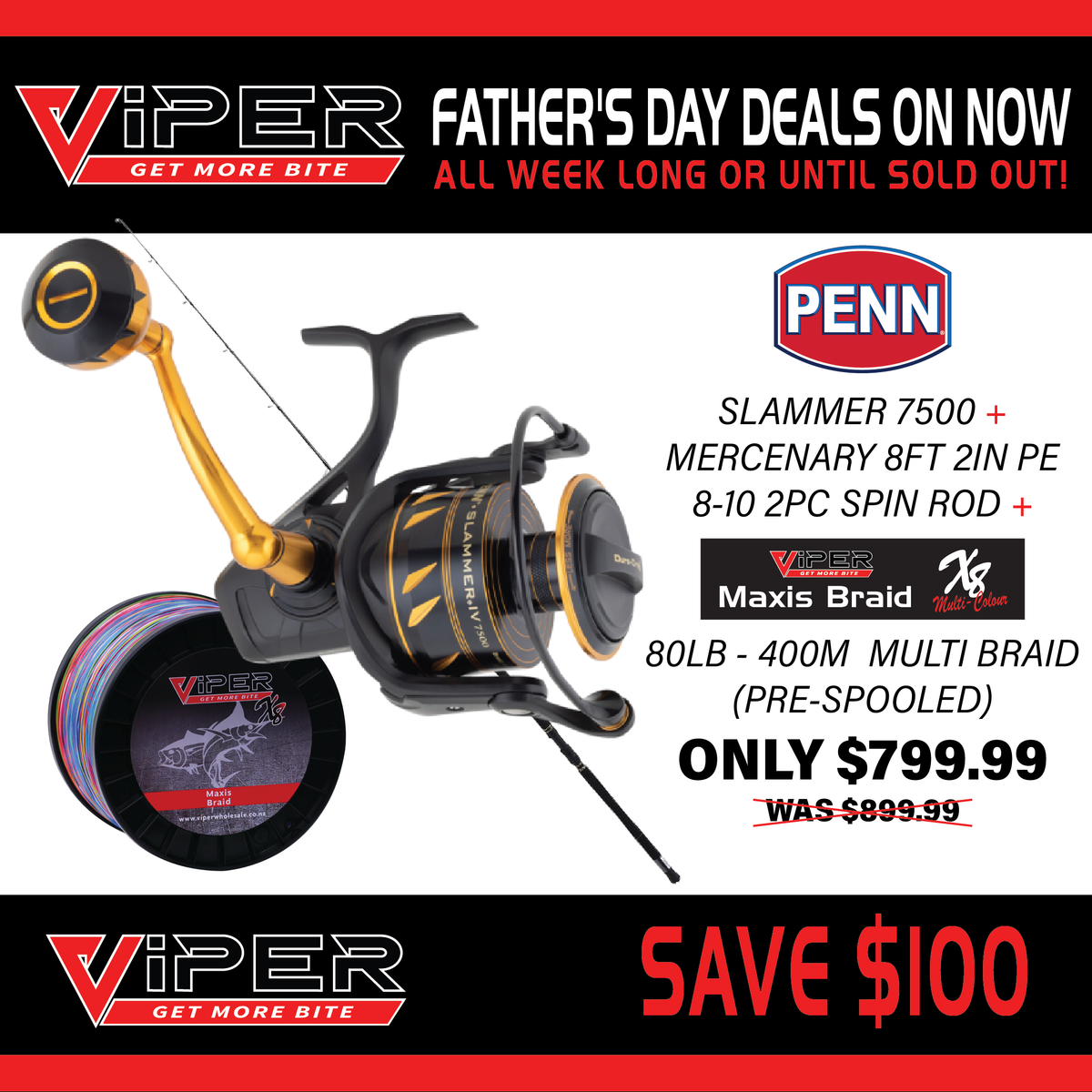 Dad's Day - Penn Topwater Combo