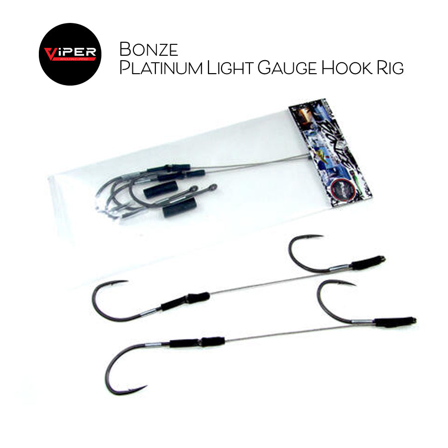 Bonze - Platinum Light Gauge Hook Rigs (2pk) 8/0 and 9/0