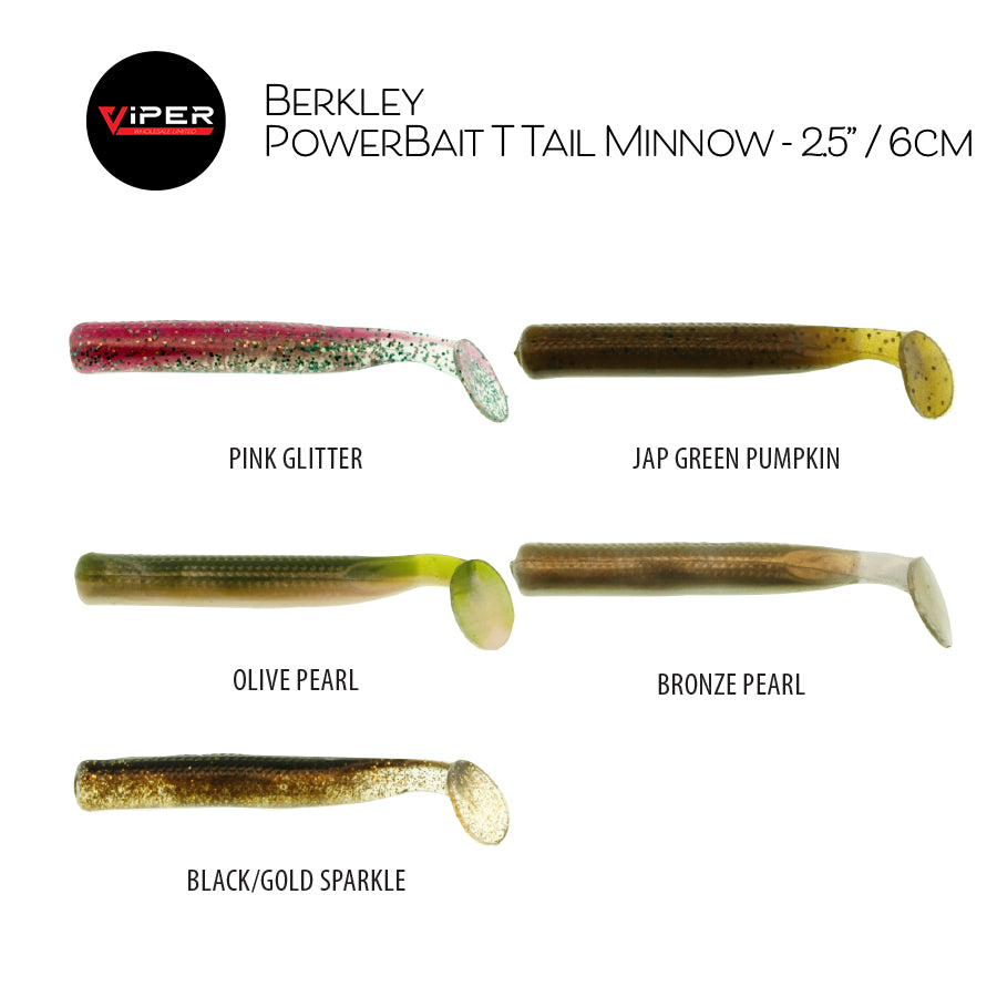 Berkley - PowerBait T Tail Minnow - 2.5” / 6cm Range