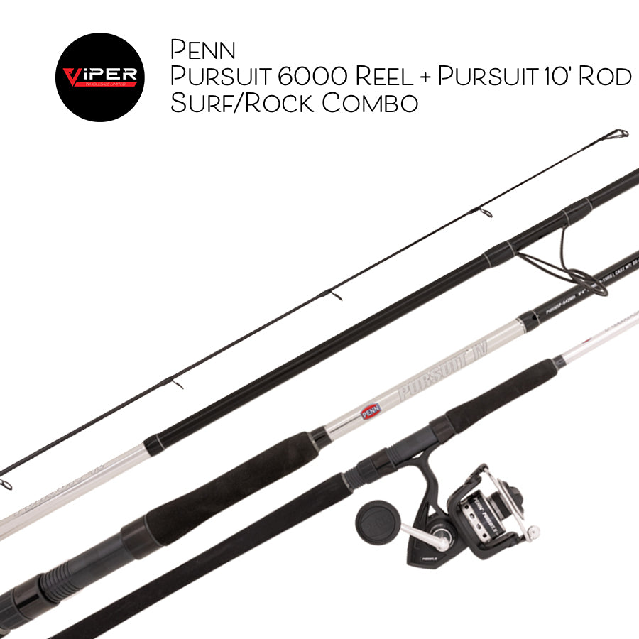Penn - Pursuit 6000 Reel + Pursuit 10' Rod Surf/Rock Combo