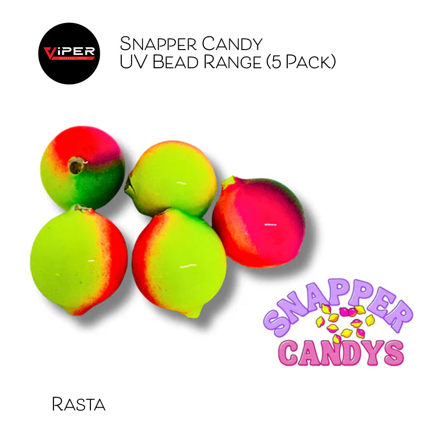 Snapper Candy - UV Bead Range (24 colours - 5 Pack)