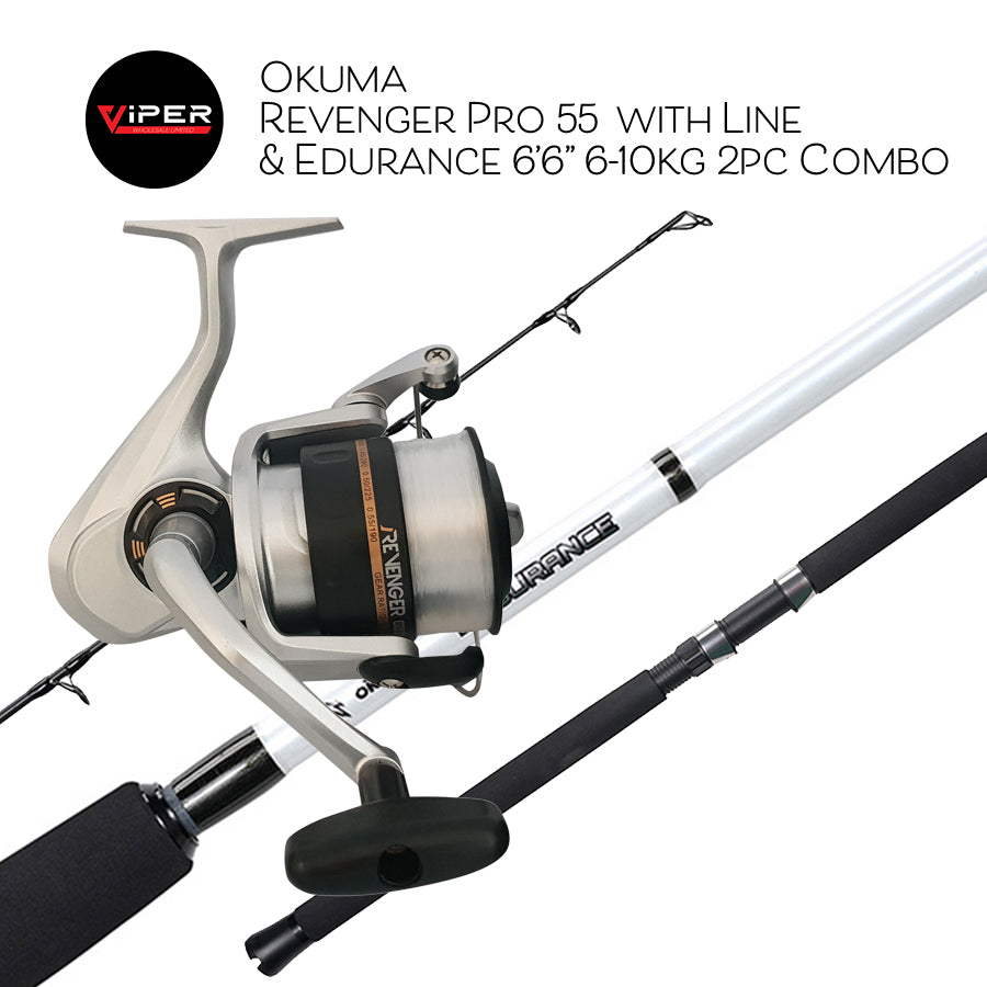 Okuma - Revenger Pro 55 with Line & Edurance 6’6” 6-10kg 2pc Combo