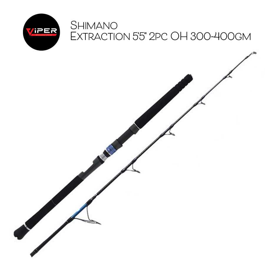 Shimano - Extraction 5'5" 2pc 300-400gm PE 6-8 OH Jig Rod