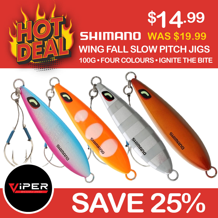 Shimano - Ocea Wing Fall Slow Pitch Jig 100g Range