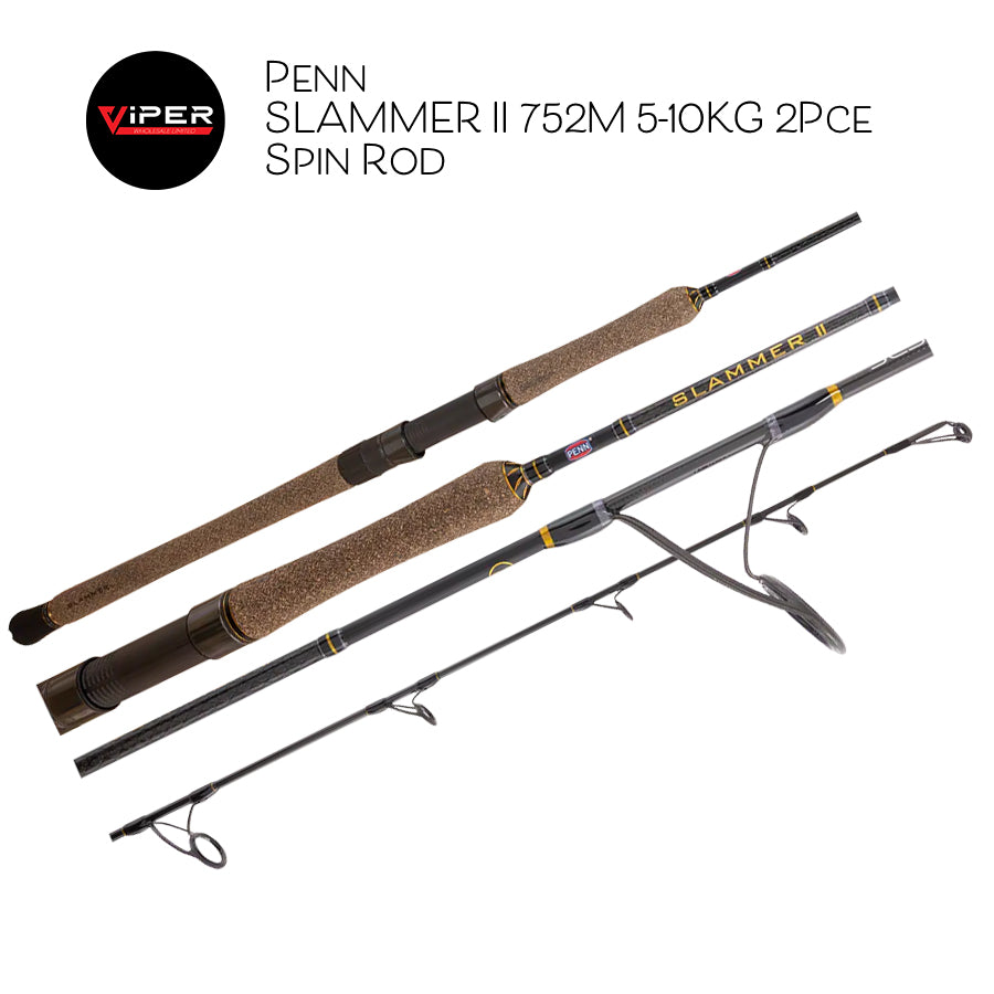 Penn - Slammer II 752M 5-10KG 2Pce Spin Rod