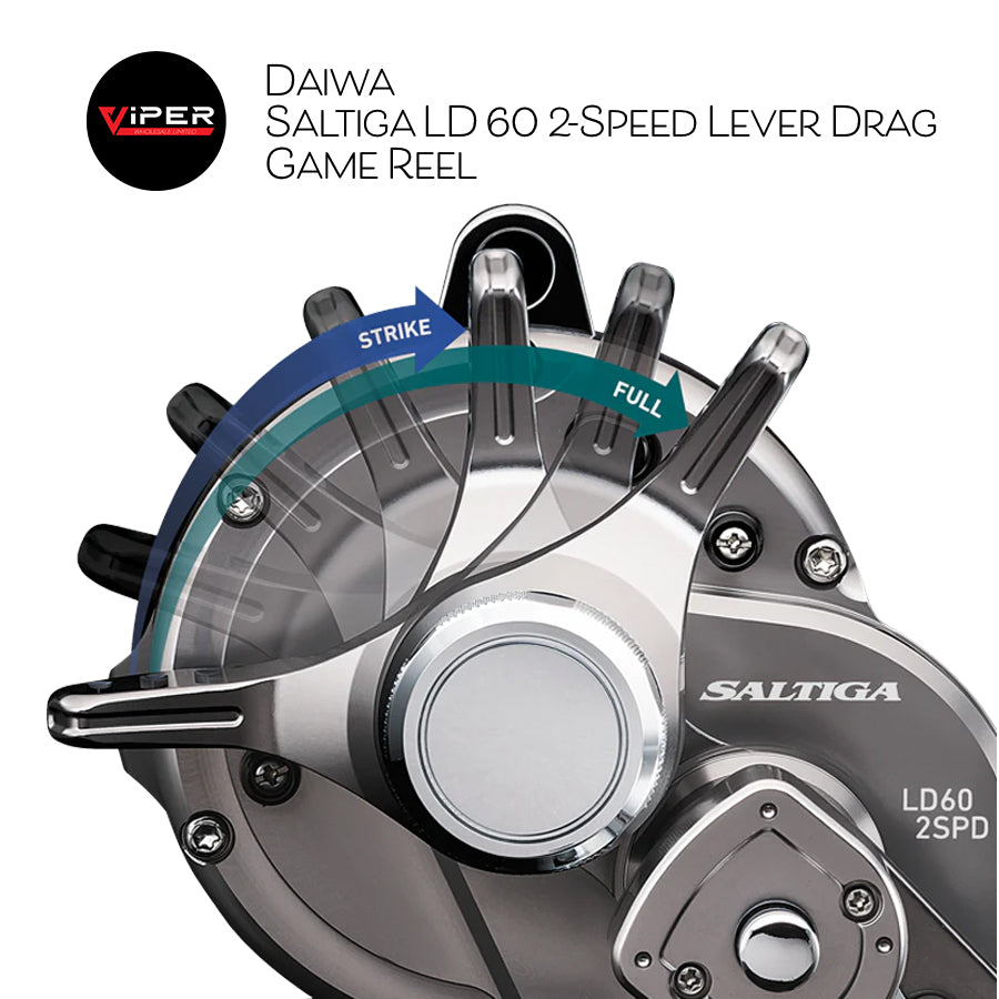 Daiwa - Saltiga LD 60 2-Speed Lever Drag Game Reel