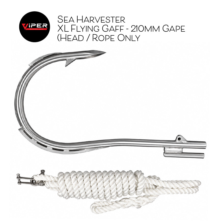 Sea Harvester - XL Flying Gaff - 210mm Gape (Head / Rope Only)