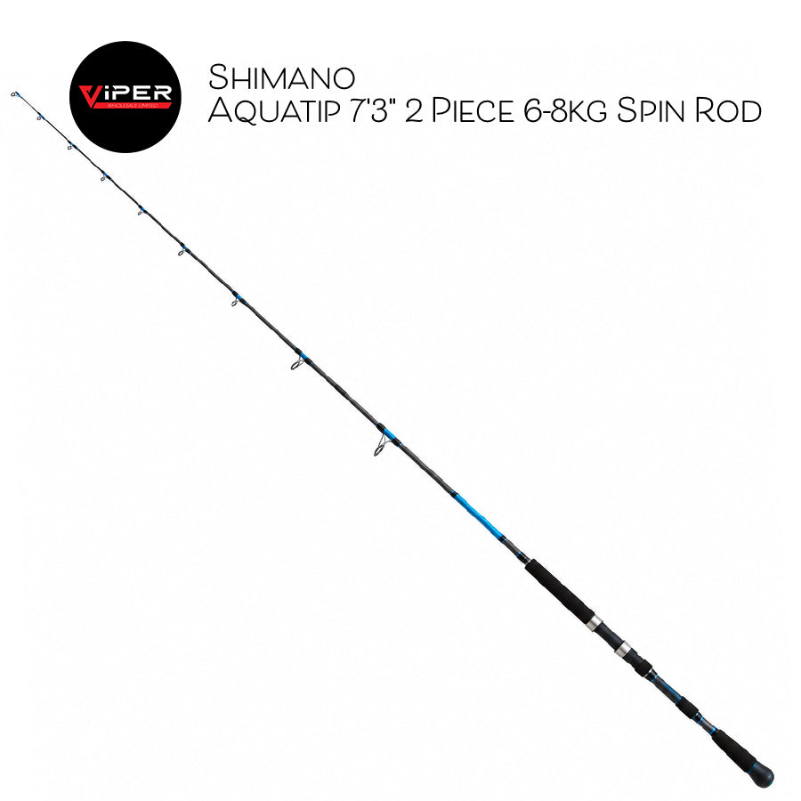 Shimano - Aquatip 7'3" 2 Piece 6-8kg Spin Rod