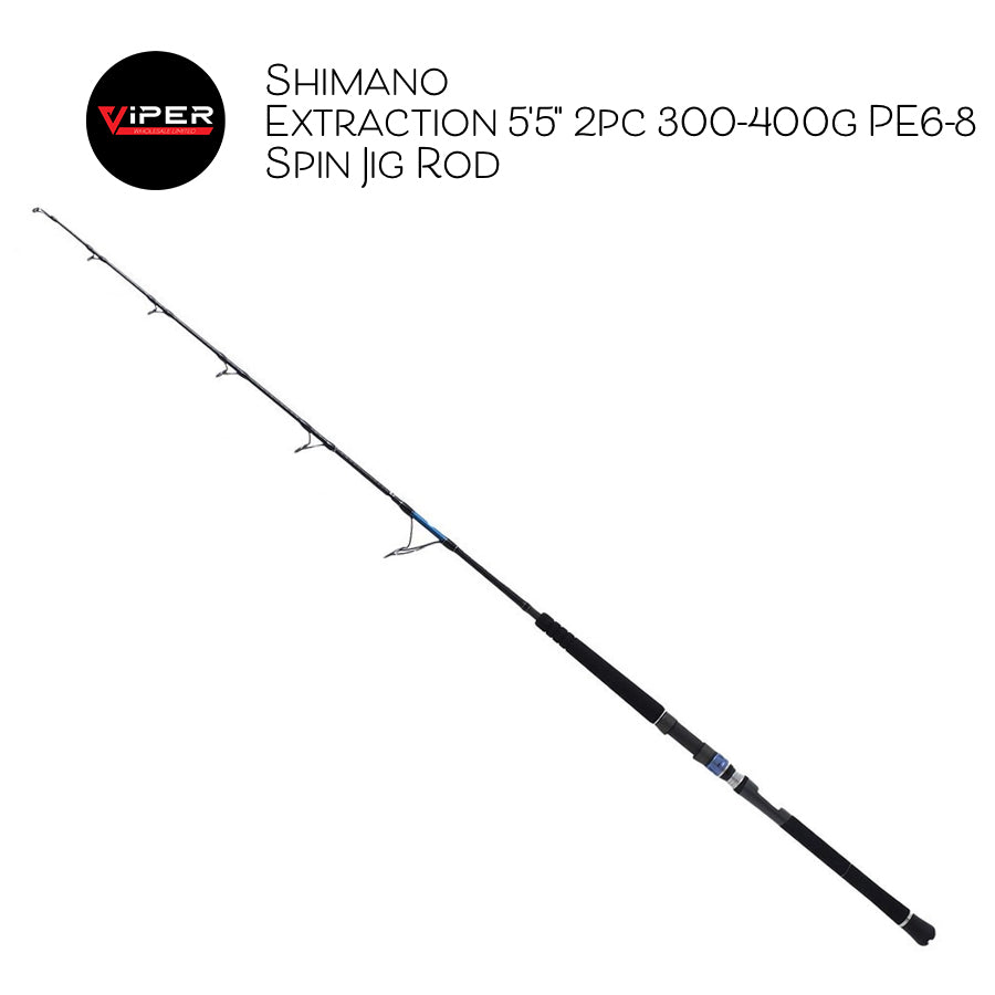 Shimano - Extraction 5'5" 2pc 300-400g PE6-8 Spin Jig Rod