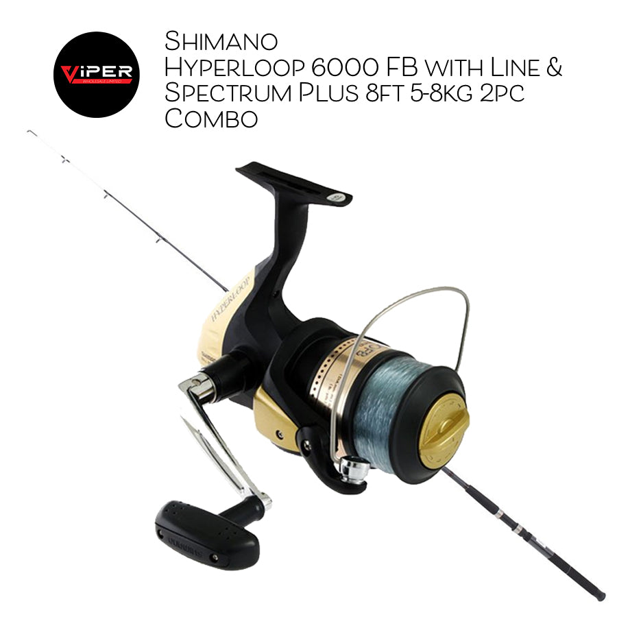Shimano - Hyperloop 6000 FB with Line & Spectrum Plus 8ft 5-8kg 2pc Combo