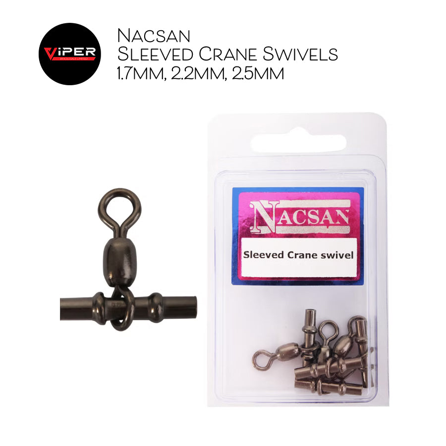Nacsan - Sleeved Crane Swivels (1.9mm, 2.2mm, 2.5mm)