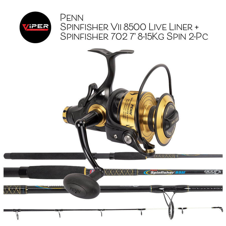Penn - Spinfisher 8500 Live Liner + Spinfisher 702 7' 8-15Kg Spin 2-Pc