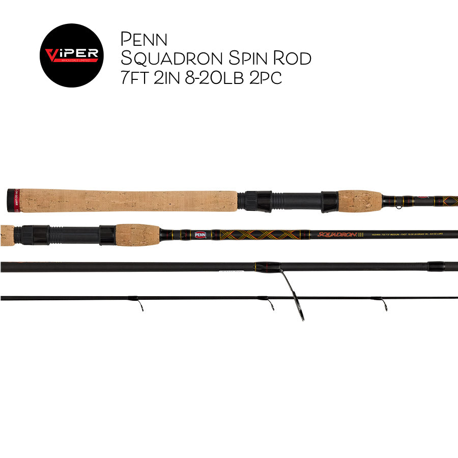 Penn - Squadron III Spin Rod 7ft 2in 8-20lb 2pc