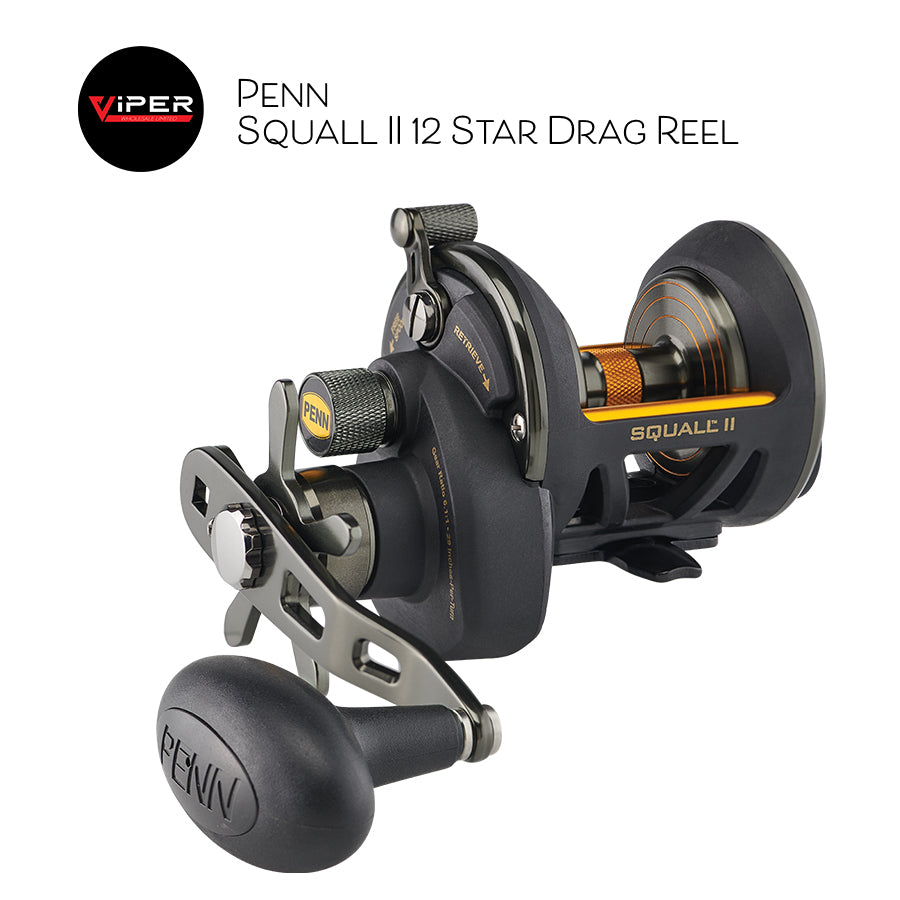 Penn - Squall II 12 Star Drag Reel