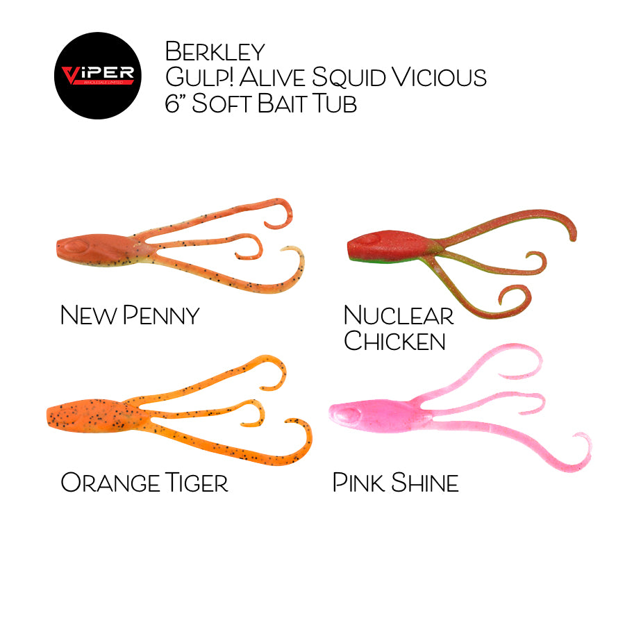 Berkley - Gulp! Alive Squid Vicious 6" / 15cm Tubs