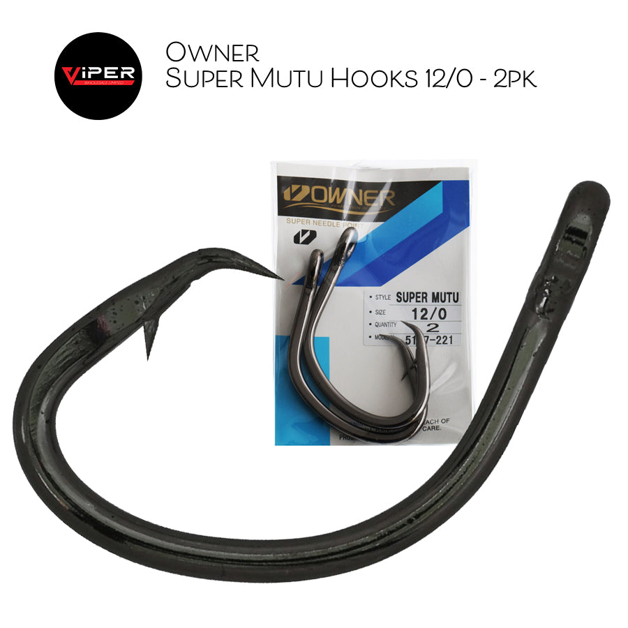 Owner - Super Mutu Hooks 12/0 - 2pk