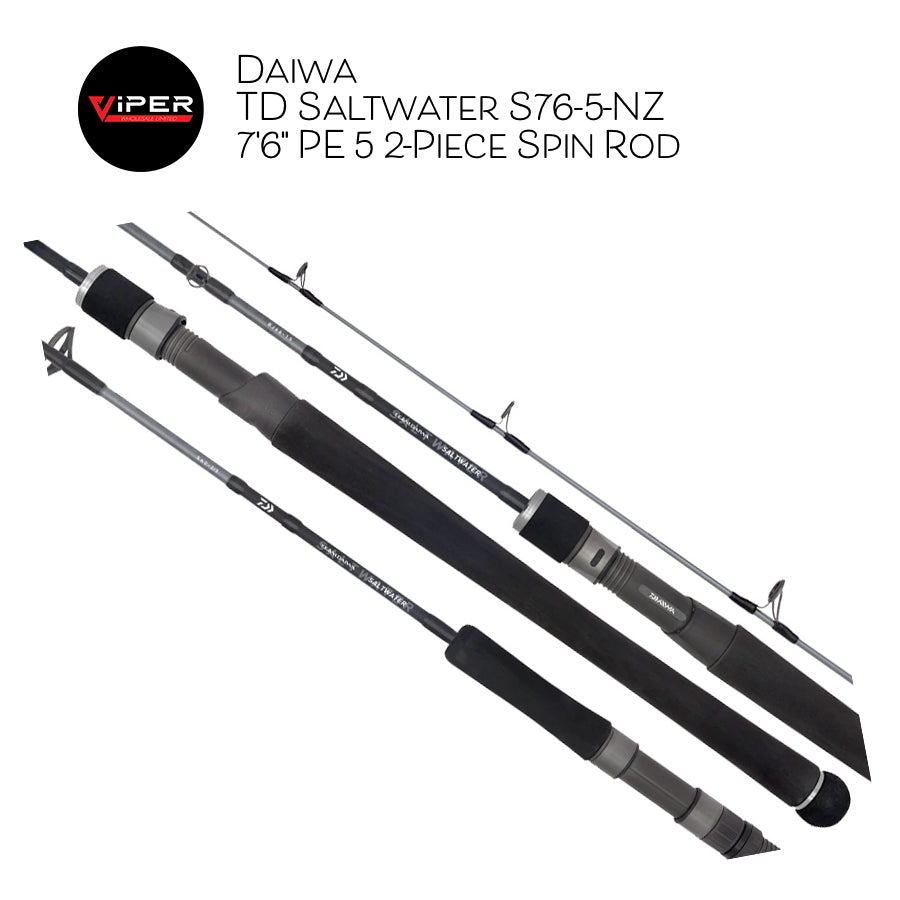 Daiwa - TD Saltwater S76-5-NZ 7'6" PE 5 2-Piece Spin Rod