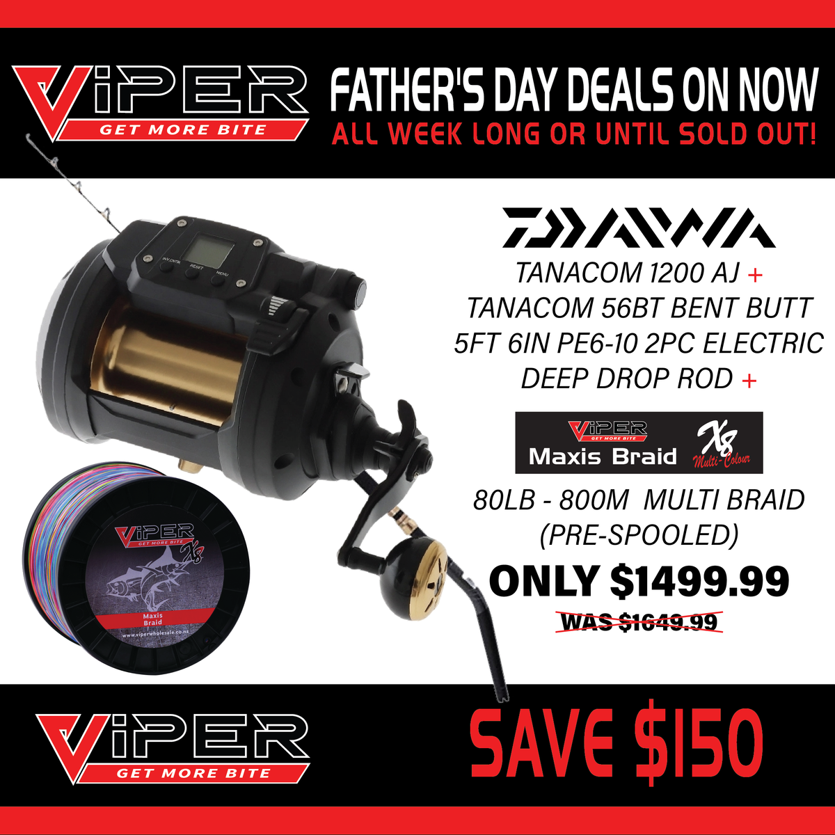 Dad's Day - Daiwa Deep Drop Combo