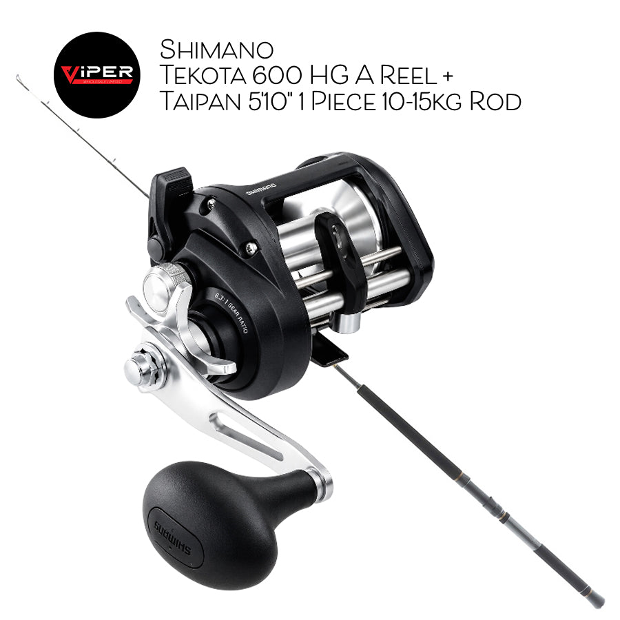 Shimano - Tekota 600 HG A Reel + Taipan 5'10" 1 Piece 10-15kg Rod