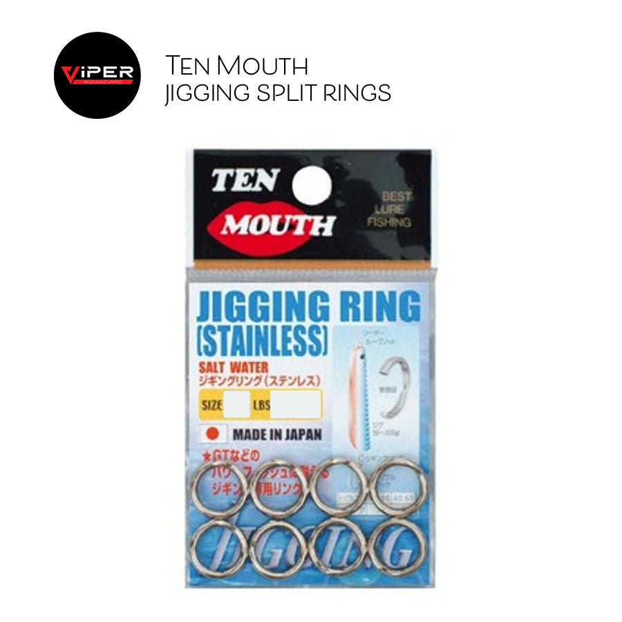 Ten Mouth - Jigging Split Ring Range