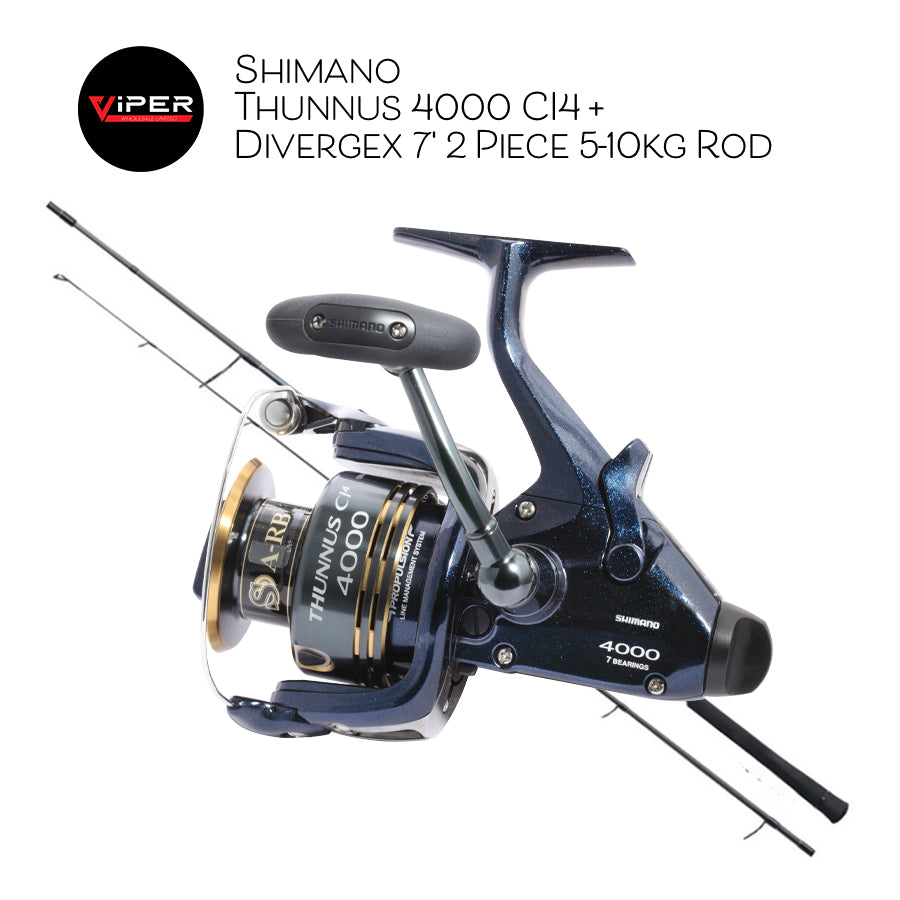 Shimano - Thunnus 4000 CI4 +  Divergex 7' 2 Piece 5-10kg Rod