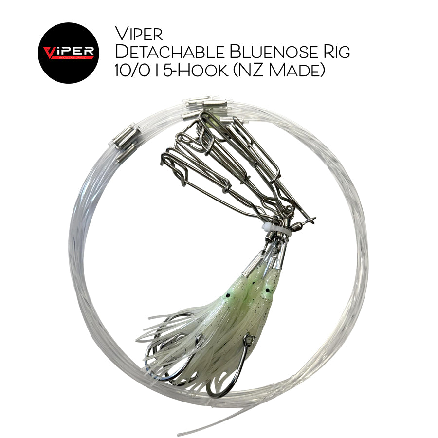Viper - Detachable Bluenose Rig | 10/0 | 5-Hook (NZ Made)