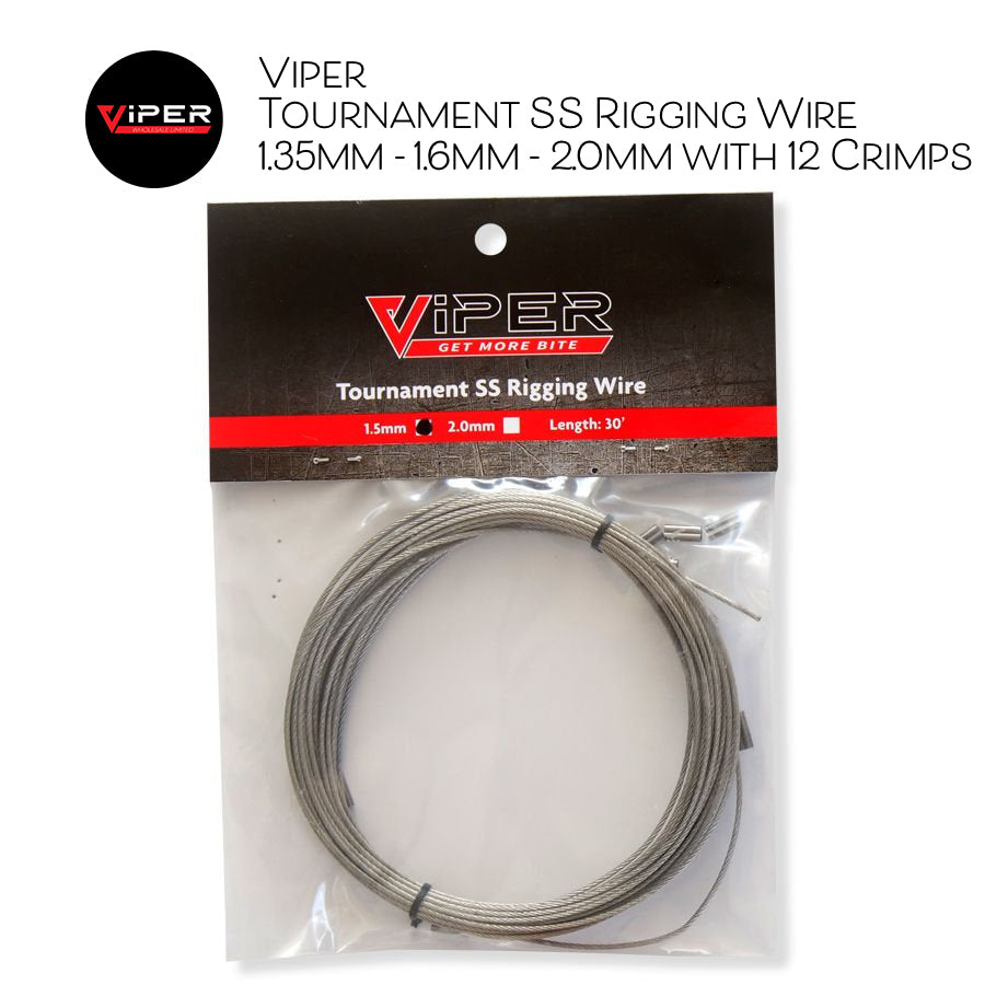 Viper - Tournament SS Rigging Wire (1.35mm, 1.6mm, 2.0mm - 30m)
