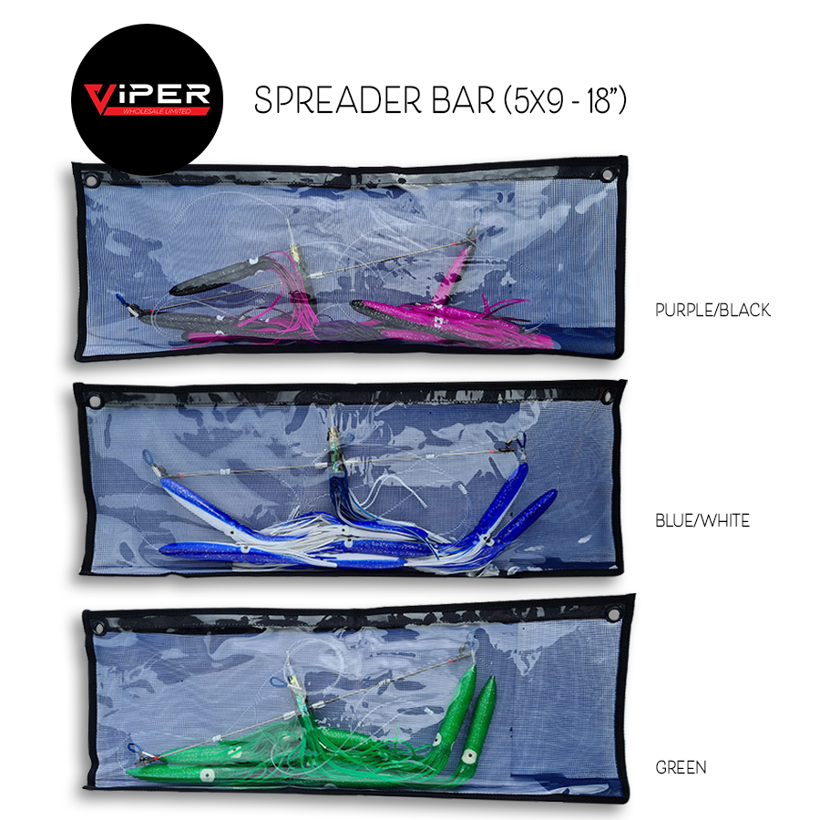 Viper - Titanium Squid Spreader Bars (2 Sizes - 3 Colour Options)