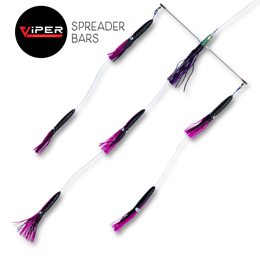 Viper - Titanium Squid Spreader Bars (2 Sizes - 3 Colour Options)