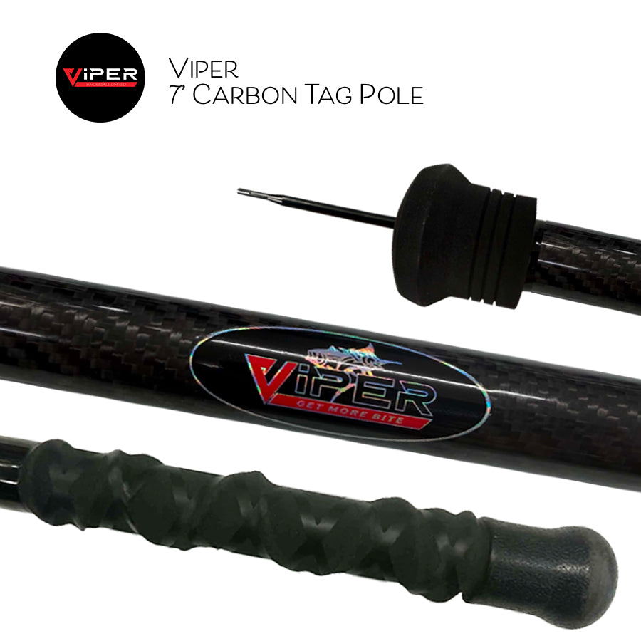 Viper - 7' (2.13m) Carbon Fibre Tag Pole