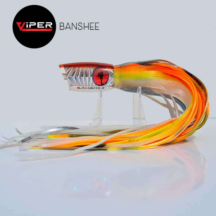 Viper - Banshee Game Lure (Rigged or Unrigged, 32 Skirt Combos)