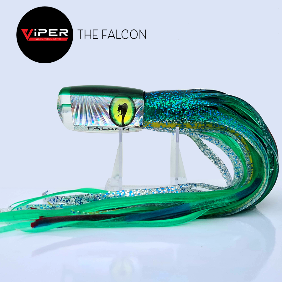 Viper - Falcon Game Lure (Rigged or Unrigged, 32 Skirt Combos)