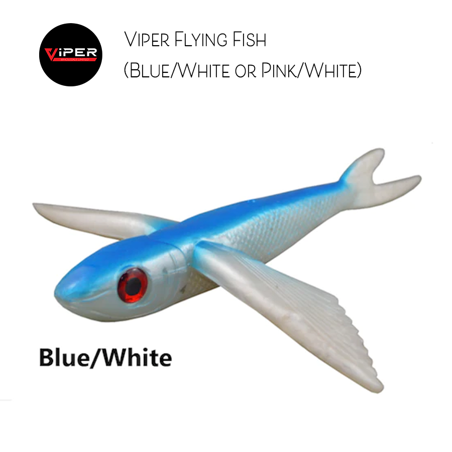 Viper - 8" Flying Fish (Blue-White, Pink-White)