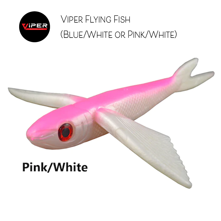 Viper - 8" Flying Fish (Blue-White, Pink-White)