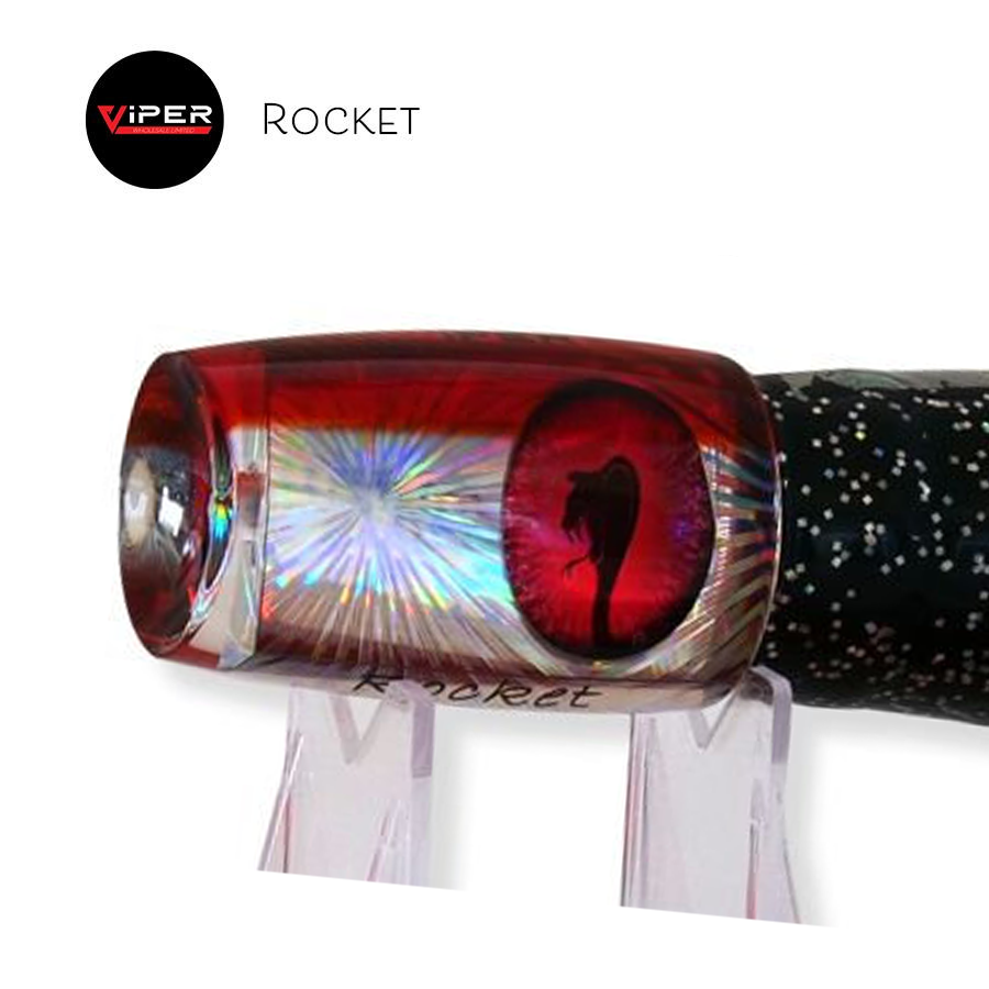 Viper - Rocket Game Lure (Rigged or Unrigged, 32 Skirt Combos