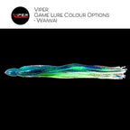Viper - Banshee Game Lure (Rigged or Unrigged, 32 Skirt Combos)