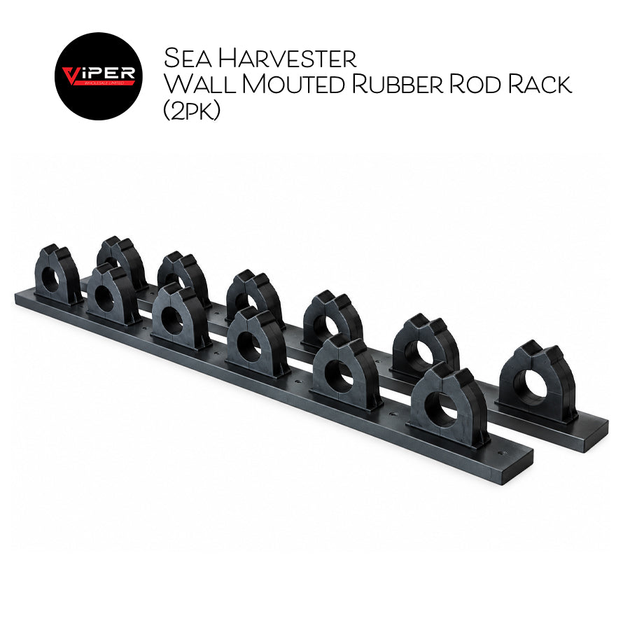 Sea Harvester - Wall Mouted Rubber Rod Rack (2pk)
