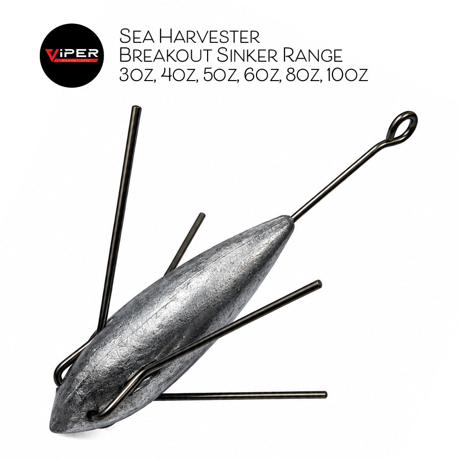Sea Harvester - Break-Out Sinkers (3, 4, 5, 6, 8, 10oz)