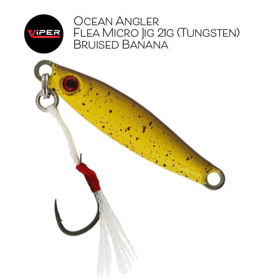 Ocean Angler - Flea Micro Jigs (21g - Bruised Banana)