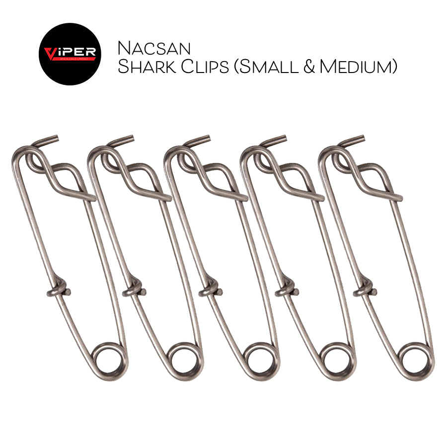 Nacsan - Shark Clips (Small, Medium & Large 5pc per pkt)