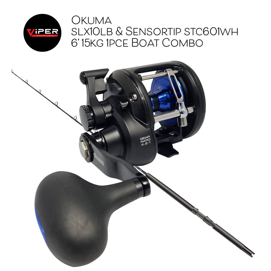 Okuma - SLX10lb & Sensortip stc601wh 6’ 15kg 1pce Boat Combo