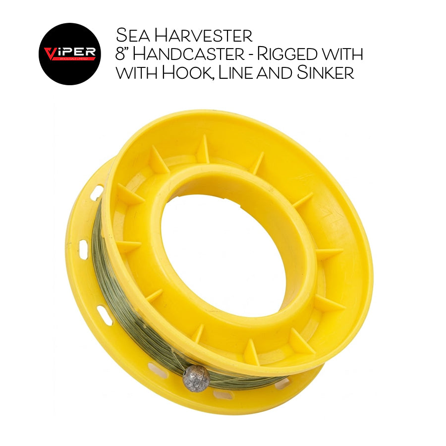 Sea Harvester - 8" Handcaster with Hook, Line and Sinker